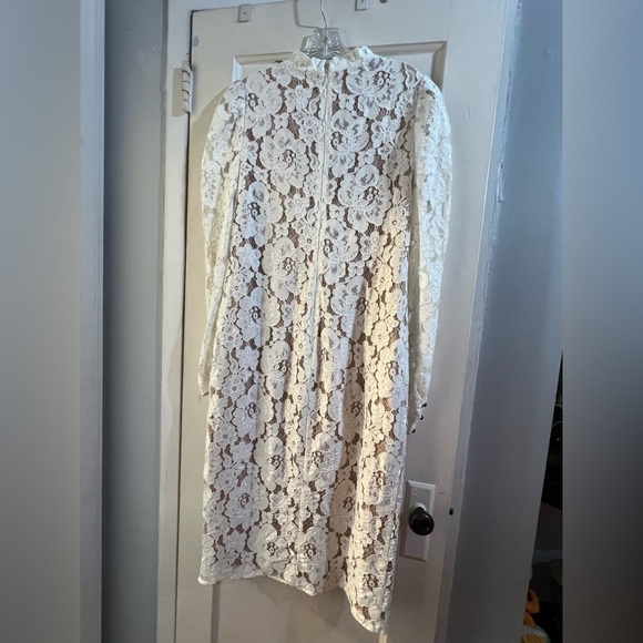 Wayf Emma Midi Lace Dress M - Picture 9 of 10